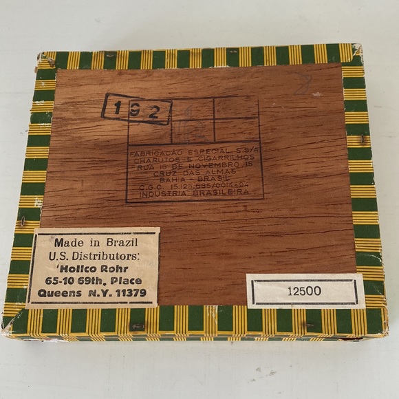 VTG Disney Magic Kingdom / Colombo Brazil Wood Cigar Box Main St. Tobacco Shop - Picture 4 of 7